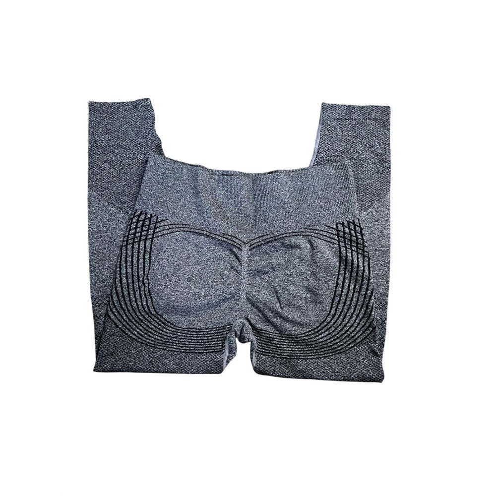 Seamless High Waist Scrunch Contour Leggings Grey Space Dye 4XL